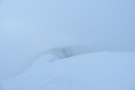 Pokrajinsko-snežne lepote na vrhu Prestreljenika. 