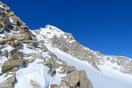 Hochalmspitze nad ledenikom Tripp.