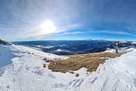 360° panorama z Malega vrha Vajneža