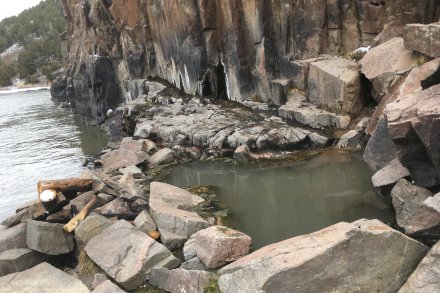 naravni topli bazen od strugi reke Kolorado 